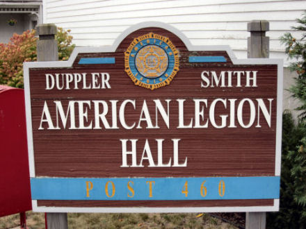 Duppler Smith American Legion Hall Post 460 Sign